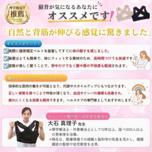猫背矯正ベルト 姿勢矯正 巻き肩 反り腰 肩こ...の詳細画像3