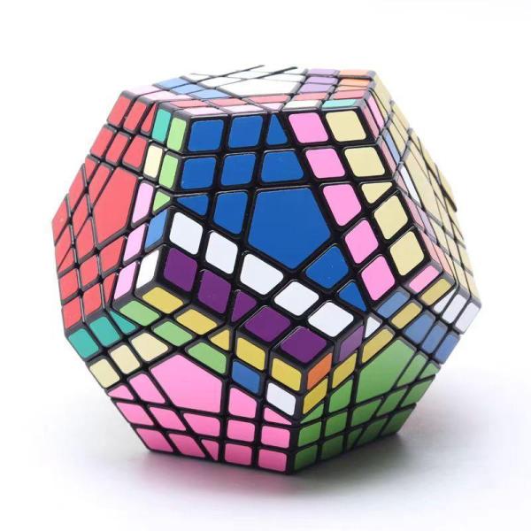 12面キューブ7x7x7マジックキューブプロフェッショナル 7層十二面体メガミンクスキューブパズル教...