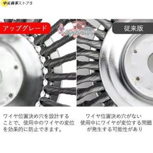 草刈り機の刃替え刃交換用ヘッドワイヤーブラシ1...の詳細画像2