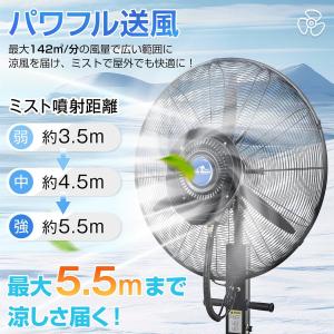 ミスト扇風機 大型 業務用 工場扇 パワフル送...の詳細画像1