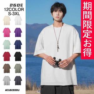 tシャツ メンズ 半袖 レディース 無地 Ｔシャツ 260G厚手 男女兼用 キッズ 大きいサイズ 綿 コットン 送料無料 クルーネック プリント スポーツ｜masamasa777