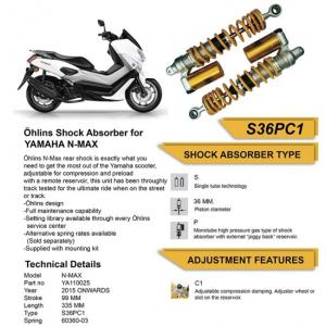 OHLINS オーリンズ YA 776 リアショック N-MAX (15-18) S36PC1 OHLINS オーリンズ YA 776 リアショック N-MAX (15-18) S36PC1