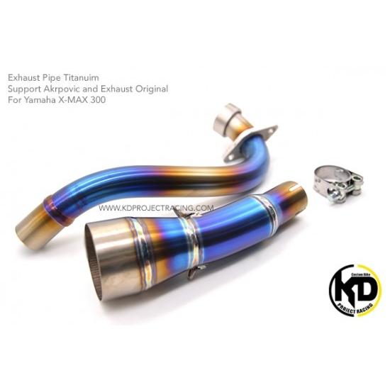 ヤマハ XMAX チタン 2in1 エキパイ アクラポビッチ用 4812