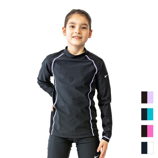 ナイキ 水着 女の子 NIKE SWIM GIRLS ロングスリーブ UV ラッシュガード 長袖 ス...