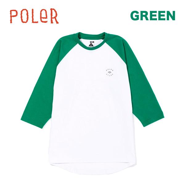 ポーラー ラグランTシャツ 7部丈 POLER EYE GAZER RAGLAN SLEEVE アイ...