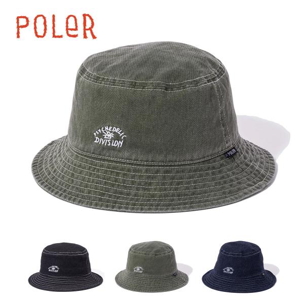 ポーラー バケットハット POLER WASHED BUCKET HAT ウォッシュド バケットハッ...