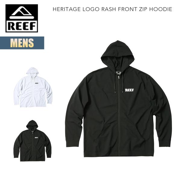 リーフ ラッシュガード メンズ ヘリテージロゴ ラッシュフロントジップフーディー REEF HERI...