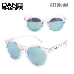 サングラス ダン シェイディーズ ATZ DANG SHADES ATZ SUNGLASS エーティーゼット シルバー ブルー ミラー ポラライズ 偏光レンズ ラウンド フレーム クリア