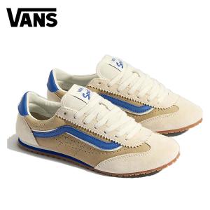 バンズ スニーカー スーパーロープロ VANS ヴァンズ Super Lowpro ローカット スエード サイドストライプ 紐靴 シューズ 靴 VN000D83CHW ベージュ系