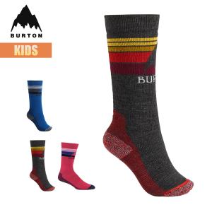 バートン 靴下 キッズ 23-24 Burton エンブレム ミッドウェイト ソックス W24JP-100721 Kids Emblem Midweight Sock スノーボードソックス ウインターソックス