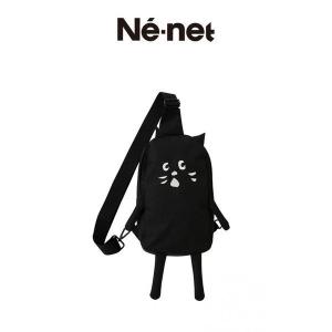 新品 Ne-net（ネネット）バッグ 刺しゅう　リュックサック　鞄  ブラック レディース レジャー