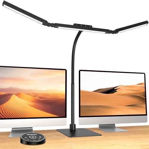BeaNet デスクライト LED 幅980mm・大型ベース・3光源Max+版・無線リモコン・24W...