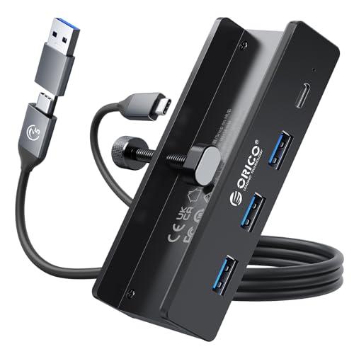 ORICO USB C ハブ クランプ 固定 usb hub 3.0 4ポート 5Gbps高速転送 ...