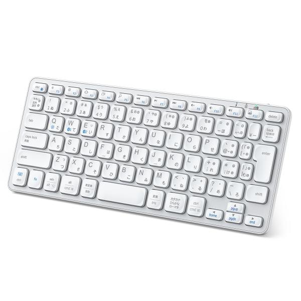 iClever キーボード Bluetooth キーボード 無線 ワイヤレスキーボード2.4Ghz静...
