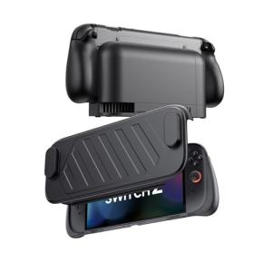 JSAUX 分体式保護ケースSwitch 2対応｜TPU製ミドルフレーム＆PC製フェイスカバー｜滑り止め付きエルゴノミックグリップ｜ゲームカ