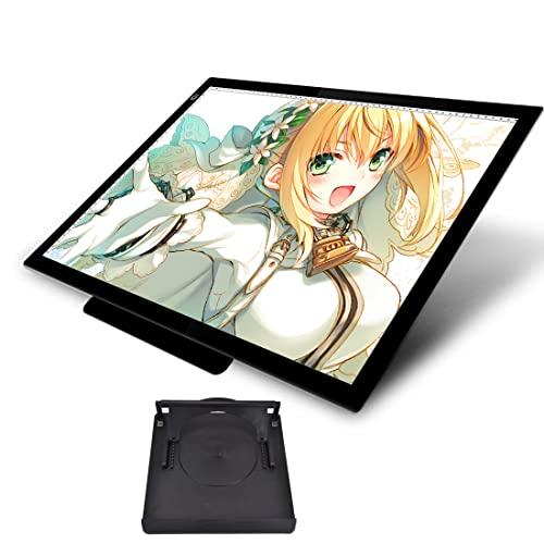 Iseebizトレース台 LEDライトパッド light table 護眼 タッチスイッチ A3サイ...