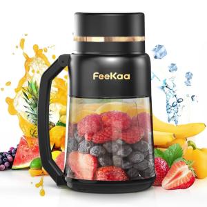 Feekaa ブレンダー ジューサー ミキサー 小型 ミニ 携帯式ブレンダー ボトル シェイクやスムージー用 充電式防水USB-C コードレスの商品画像