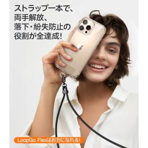 外出が身軽に・丈夫さ スマホストラップ iPh...の詳細画像1