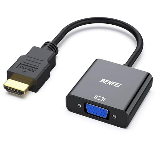 BENFEI HDMI-VGA(D-SUB)変換アダプタ hdmi 変換 (オスからメス、逆方向に非...