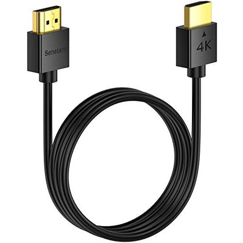 Senetem HDMI ケーブル 0.3m HDMI2.0規格 スリム 薄型 ハイスピード 18G...