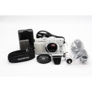 【良品】OLYMPUS ミラーレス一眼 PEN Lite E-PL6 ボディ ホワイト E-PL6 BODY WHT｜masaretto