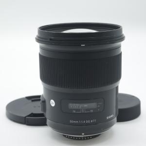 【並品】シグマ(Sigma) レンズ 50mm F1.4 DG HSM Nikon ニコン Fマウント 単焦点 標準 フルサイズ 一眼レフ用 Art
