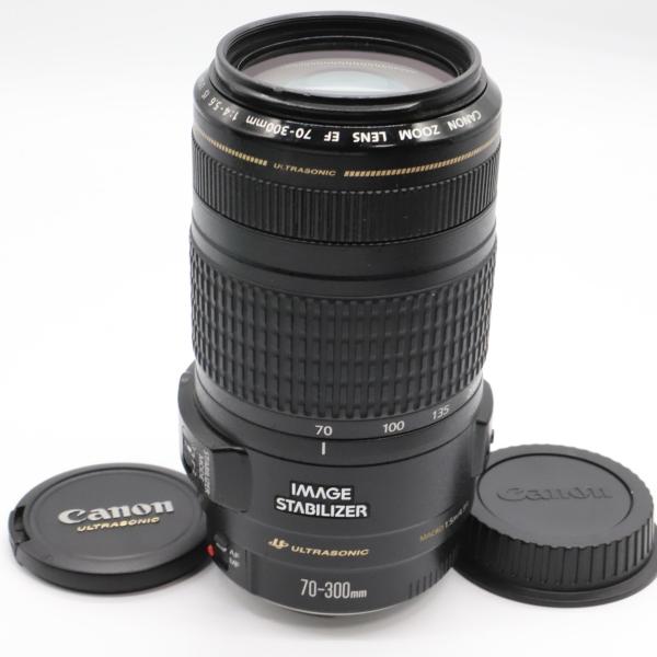 【良品】Canon 望遠ズームレンズ EF70-300mm F4-5.6 IS USM フルサイズ対...