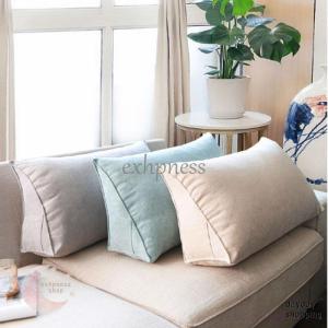 クッション 三角 寄りかかり ポケット付き テレビ枕 背もたれクッション ベッドクッション 北欧 インテリア フロアクッション 枕 背当 シンプル