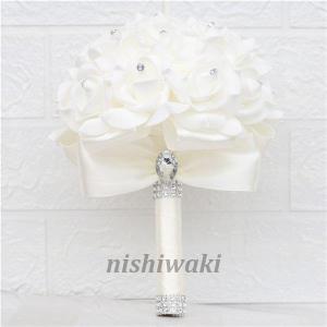 ウエディングブーケ 安い 二次会 結婚式 ロー...の詳細画像3