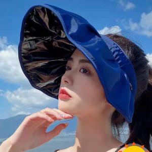 帽子 レディース ハット つば広 サンバイザー...の詳細画像1