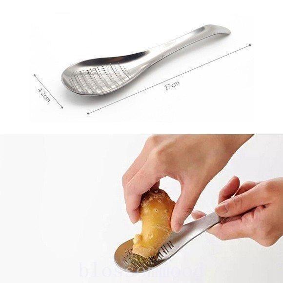 しょうがおろし　にんにくおろし　薬味　おろし器　ステンレス製 わさびおろし すりおろし器 おろしスプ...