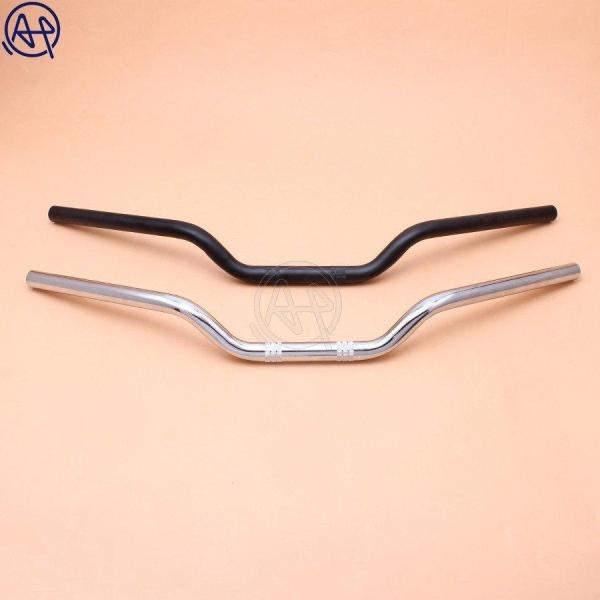 ハンドル トラッカーバー オートバイ 1インチ 25mm クローム 黒 トラッカー ドラッグバー ハ...