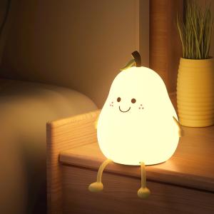 ナイトライト LED ランプ 洋ナシ型 洋梨型 USB充電式子供部屋