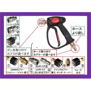 高圧洗浄機 ガン ワンタッチカプラ付 カプラ付高圧洗浄機用ガン（標準） : トータルビル用品 - 通販