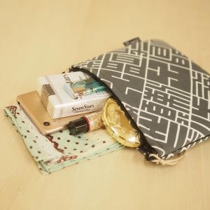 千代掛け 大 手ぬぐい生地 ねずみ色 間瀬織布...の詳細画像2