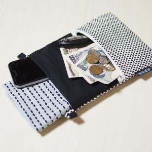 道中財布 小 刺し子 黒色 江戸打ち紐 祭り ...の詳細画像3