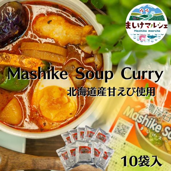 スープカレー 北海道産 甘えび 出汁  濃厚 10袋セット 送料無料 レトルト 甘えび カレー Ma...