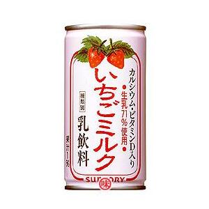 乳飲料 サントリー いちごミルク 190g×30本 缶 1ケースセット 送料無料