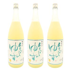 梅乃宿酒造 あらごしゆず酒 1800ml 3本セット 送料無料｜酒宝庫 MASHIMO Yahoo!店