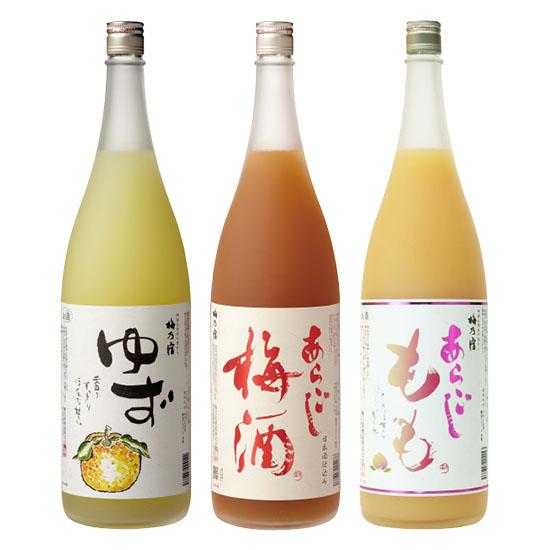 梅乃宿酒造 絶品! 和の果実酒シリーズ飲み比べ お試し3本セット 1800ml あらごし梅酒 あらご...