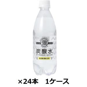 友枡飲料 天然水使用 強炭酸水 500ml ペット × 24本 1ケース 炭酸水