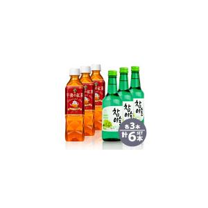 眞露 チャミスル 紅茶割セット チャミスル マスカット 360ml瓶×3本 午後の紅茶 ストレート ...