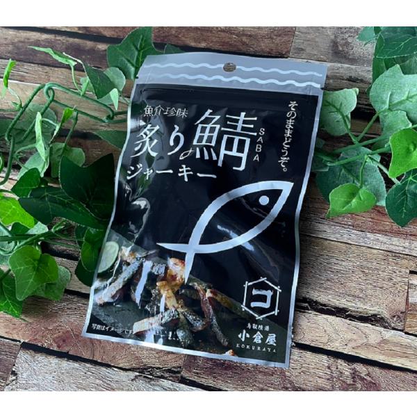 小倉水産 炙り鯖ジャーキー 30g×5袋セット おやつ、おつまみに！ 送料無料ネコポスメール便