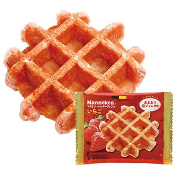 マネケン ベルギーワッフル いちごワッフル 6個入り 1箱 送料無料