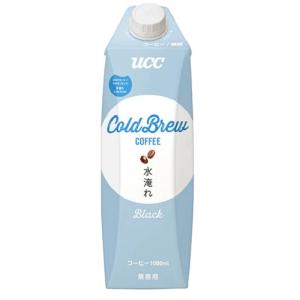 UCC Cold Brew 水淹れアイスコーヒー 無糖 1000ml紙パック×12本 1ケース コー...