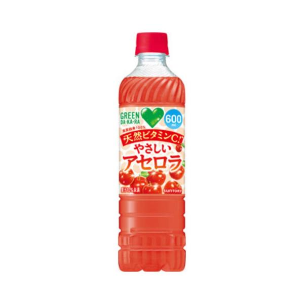特価 サントリー ＧＲＥＥＮ ＤＡ・ＫＡ・ＲＡ (グリーンダカラ) やさしいアセロラ 600ml ペ...