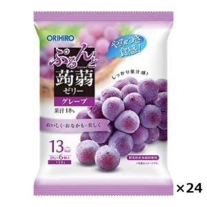 オリヒロ ぷるんと蒟蒻ゼリーパウチ グレープ ORIHIRO20g×6個 24袋