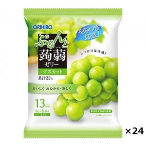 オリヒロ ぷるんと蒟蒻ゼリーパウチ マスカット ORIHIRO20g×6個 24袋