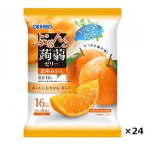 オリヒロ ぷるんと蒟蒻ゼリーパウチ 温州みかん ORIHIRO20g×6個 24袋