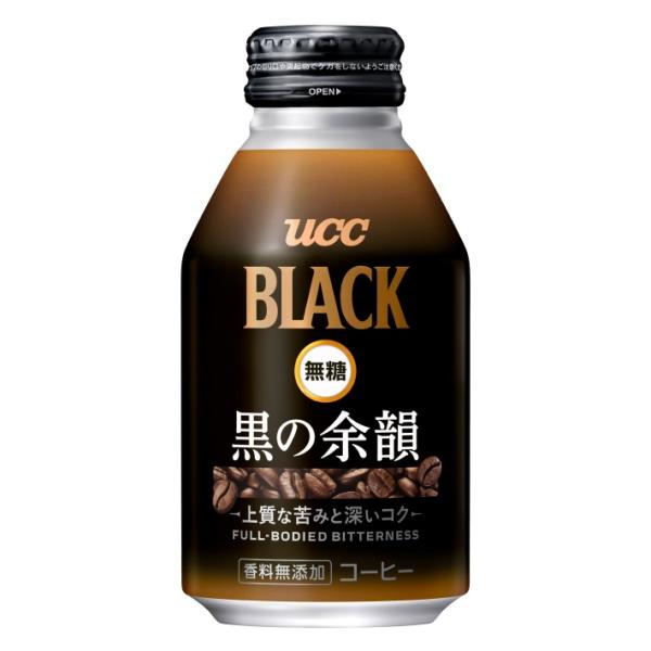 UCC BLACK無糖 RICH 黒の余韻 リキャップ缶 275g 1ケース 24本入り 1配送あた...